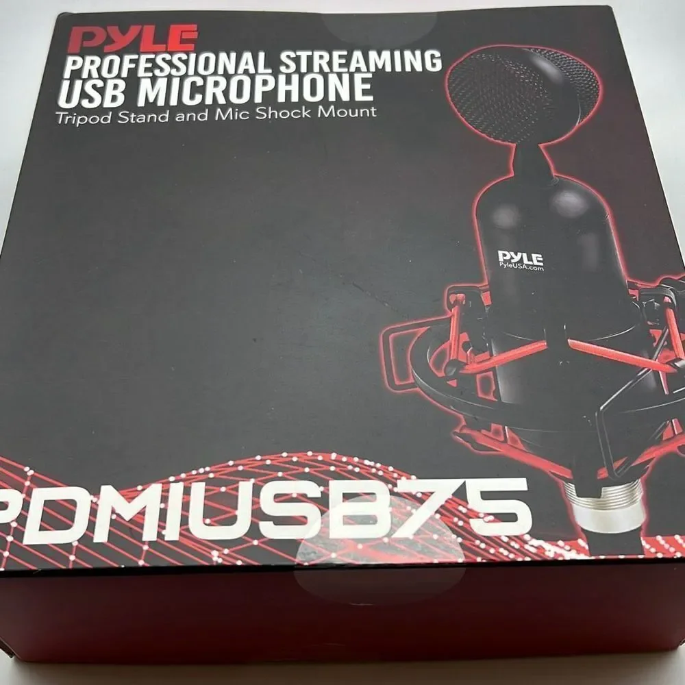 Pyle Professional USB Condenser Microphone Streaming, Podcasting, Studio, gaming